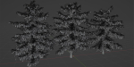 Pine trees collection vol 107-Blender