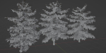 Pine trees collection vol 107-Blender