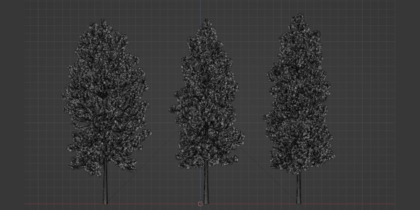 Pine trees collection vol 178-Blender