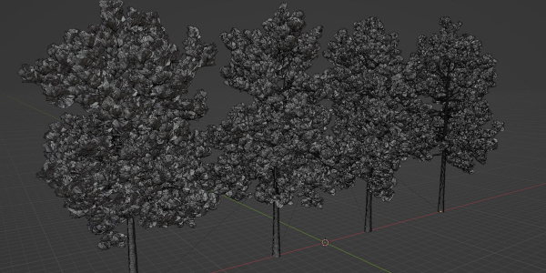 pine trees collection vol 19-Blender