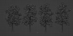 pine trees collection vol 19-Blender