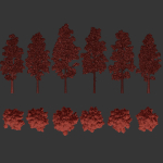 Pine trees collection vol 245