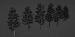 Pine trees collection vol 245-Blender