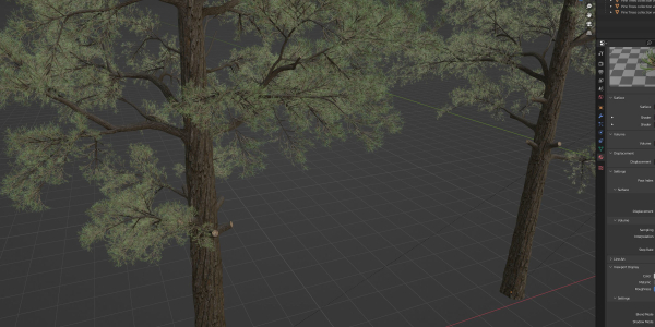 Pine trees collection vol 245-Blender