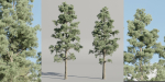 Pine trees collection vol 245-Blender