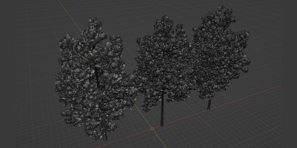 pine trees collection vol 51-Blender