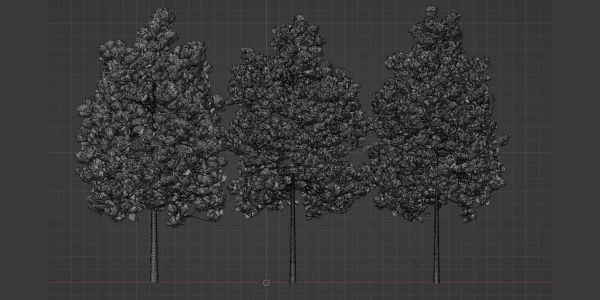 pine trees collection vol 51-Blender