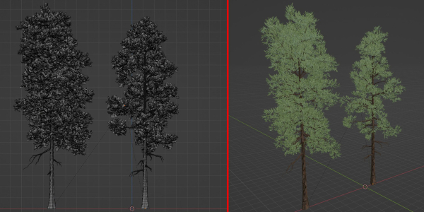 pine trees vol 18-Blender