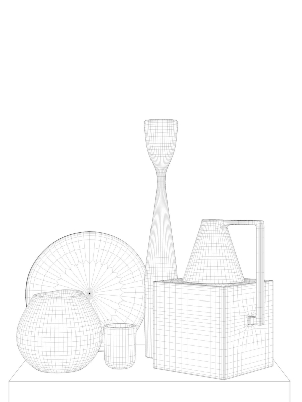 Pitcher with Vases