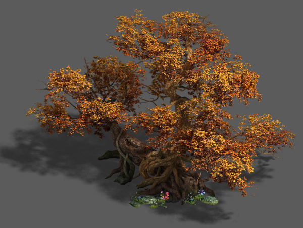 Plant - red tree 03