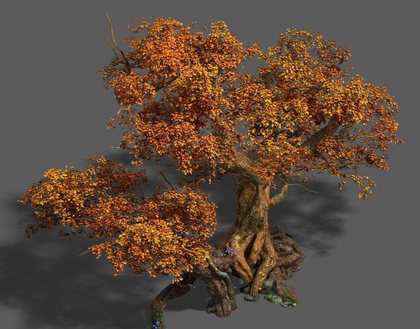 Plant - red tree 03
