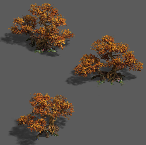 Plant - red tree 03