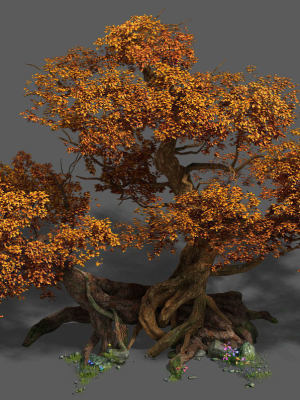 Plant - red tree 03