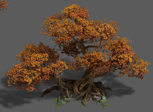 Plant - red tree 03