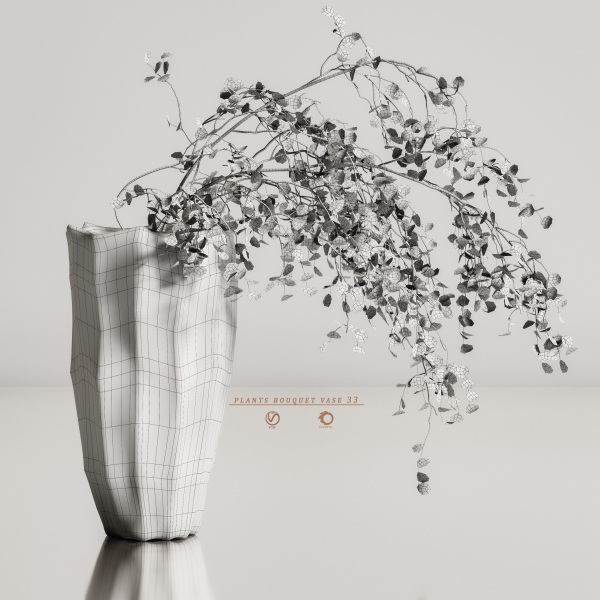 plants bouquet vase 33