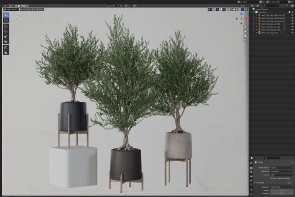 Plants collection 740