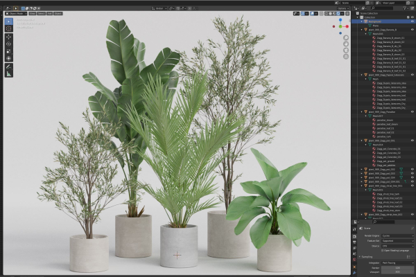 Plants collection 989