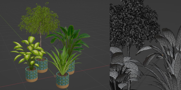 plants new collection vol 21-Blender