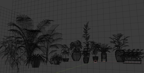 plants with pots