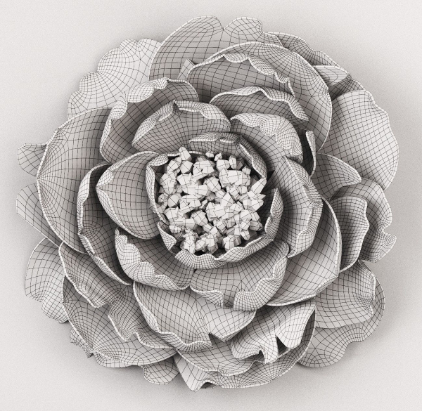 Plaster peony