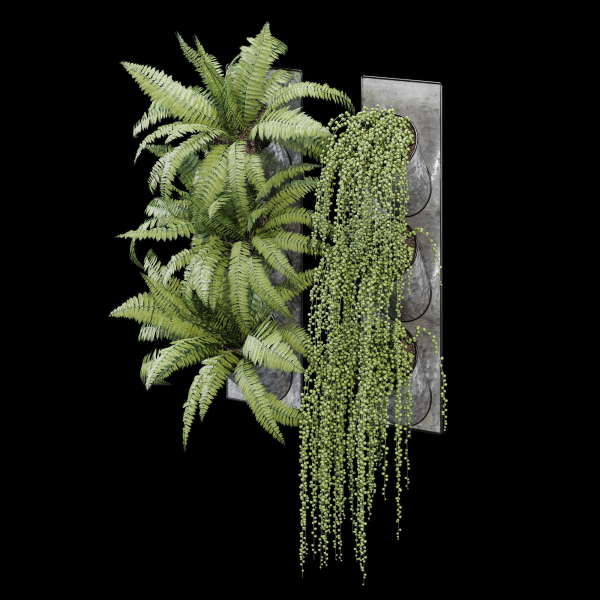 Pocket fern wall planter