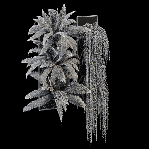 Pocket fern wall planter