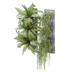 Pocket fern wall planter