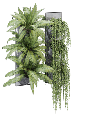 Pocket fern wall planter