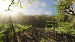Pond Village Scene