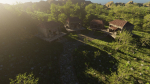 Pond Village Scene