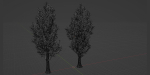 Poplar populus trees vol 116-Blender
