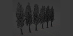 Poplar trees collection vol 145-Blender