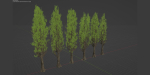 Poplar trees collection vol 145-Blender