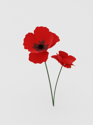 poppy-flower-3d-model-low-poly-blend-spp