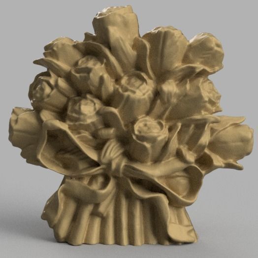 pot ou vase au motif de fleur