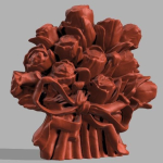 pot ou vase au motif de fleur