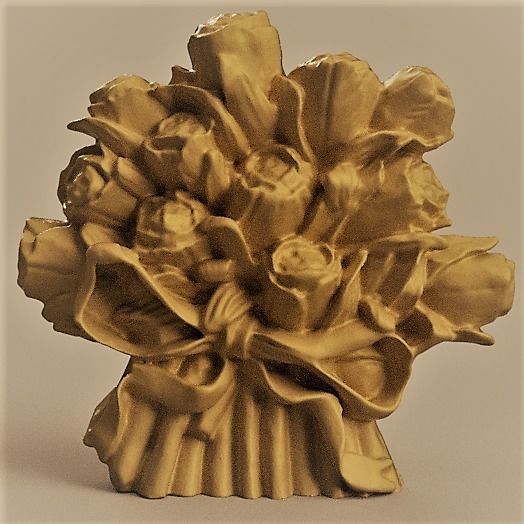 pot ou vase au motif de fleur