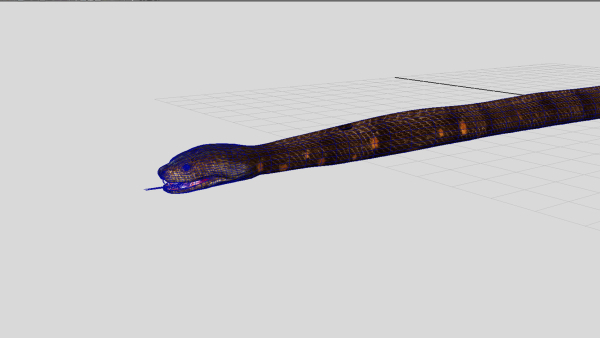 python snake dark brown