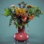 RAW Scan of a Flower Bouquet
