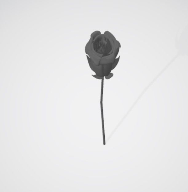 realistic 3d rose flower