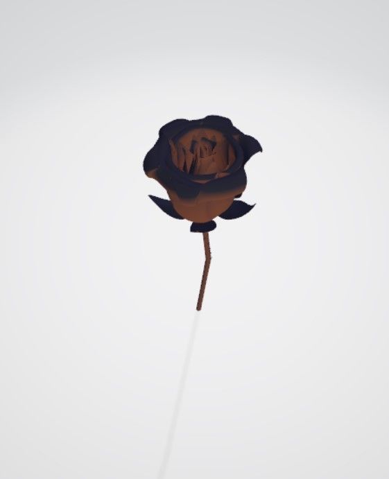 realistic 3d rose flower