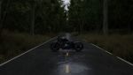 Realistic Forest Road Scene 3D Blender File Textured