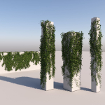 Realistic High Poly Hanging Ivy