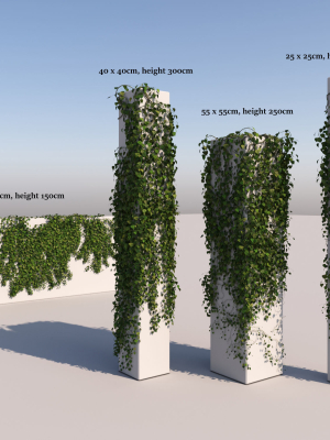 Realistic High Poly Hanging Ivy