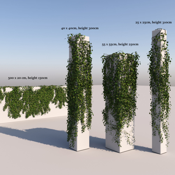 Realistic High Poly Hanging Ivy