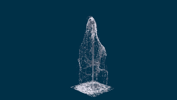Realistic Water Fountain Loop Animation 7