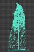 Realistic Water Fountain Loop Animation 7