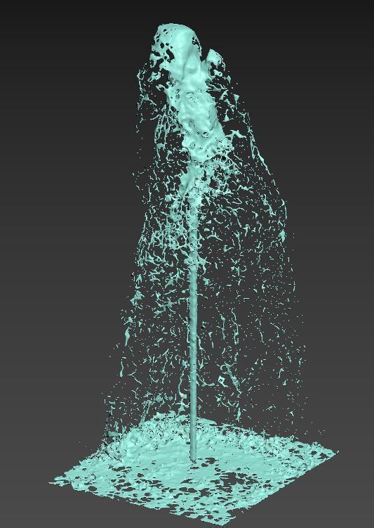 Realistic Water Fountain Loop Animation 7