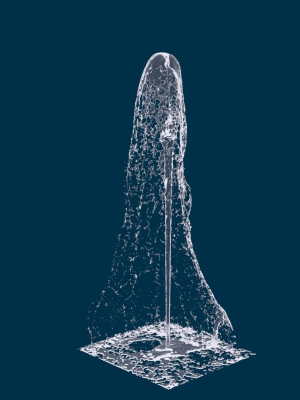 Realistic Water Fountain Loop Animation 7