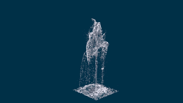 Realistic Water Fountain Loop Animation 7